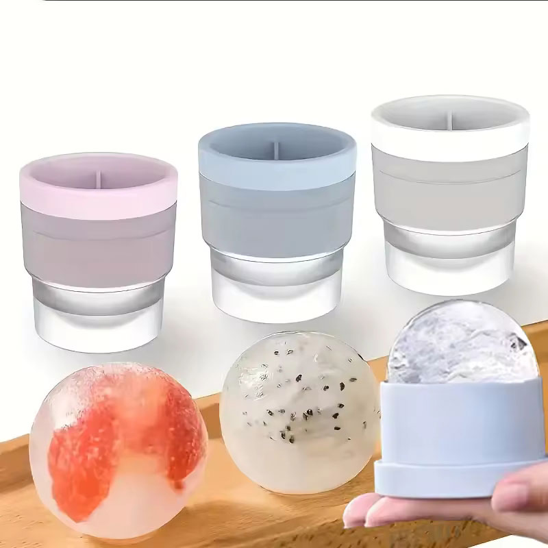 Ice Mold Sphere - Molde de Silicone Redondo para Gelo