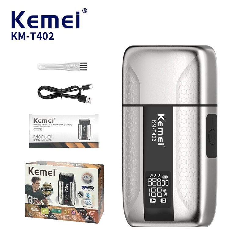 Kemei T402 Máquina de Barbear  - Speed Pourer Cap avaliação e preço